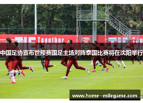 中国足协宣布世预赛国足主场对阵泰国比赛将在沈阳举行
